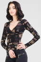 Блуза черного цвета 187.17 No1|интернет-магазин vvlen.com