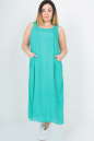 Повседневное платье балахон мятного цвета 2541.84 No4|интернет-магазин vvlen.com