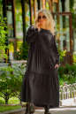 Платье оверсайз коричневого цвета 2403.86|интернет-магазин vvlen.com
