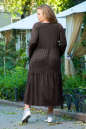 Платье оверсайз коричневого цвета 2403.86 No5|интернет-магазин vvlen.com