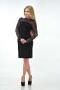 Офисное платье футляр черного цвета 2152.4 No0|интернет-магазин vvlen.com