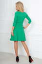 Повседневное платье с расклешённой юбкой зеленого цвета 2483.47 No3|интернет-магазин vvlen.com