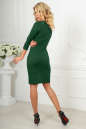Офисное платье темно-зеленого цвета 2486.47 No3|интернет-магазин vvlen.com