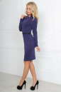 Офисное платье футляр фиолетового цвета 2186.47 No2|интернет-магазин vvlen.com