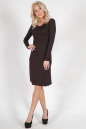 Повседневное платье футляр коричневого цвета 848.17 No2|интернет-магазин vvlen.com