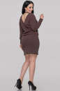 Повседневное платье с открытой спиной коричневого цвета 2899.31 No2|интернет-магазин vvlen.com