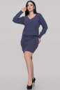 Повседневное платье с открытой спиной синего цвета 2899.31 No1|интернет-магазин vvlen.com