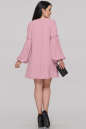 Коктейльное платье трапеция розового цвета 2902.102 No3|интернет-магазин vvlen.com
