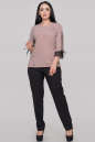 Блуза  пудры цвета 2895-1.99 No0|интернет-магазин vvlen.com