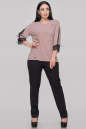 Блуза  пудры цвета 2895-1.99 No1|интернет-магазин vvlen.com