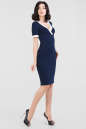 Летнее платье футляр темно-синего цвета 1088.2 No2|интернет-магазин vvlen.com