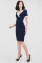 Летнее платье футляр темно-синего цвета 1088.2 No3|интернет-магазин vvlen.com