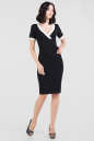 Летнее платье футляр черного цвета 1088.2|интернет-магазин vvlen.com
