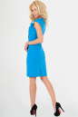 Повседневное платье футляр голубого с белым цвета 2511.47 No2|интернет-магазин vvlen.com