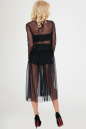 Клубное платье с пышной юбкой черного цвета 2094.10 No2|интернет-магазин vvlen.com
