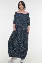 Летнее платье  мешок синего  принта цвета 107 it|интернет-магазин vvlen.com