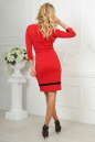 Повседневное платье футляр красного цвета 2477.47 No3|интернет-магазин vvlen.com