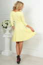 Повседневное платье с расклешённой юбкой желтого цвета 2483.47 No3|интернет-магазин vvlen.com