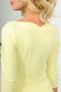 Повседневное платье с расклешённой юбкой желтого цвета 2483.47 No5|интернет-магазин vvlen.com