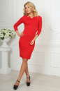 Офисное платье красного цвета 2486.47 No1|интернет-магазин vvlen.com