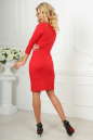 Офисное платье красного цвета 2486.47 No3|интернет-магазин vvlen.com
