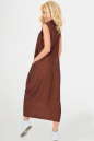 Повседневное платье  мешок коричневого цвета 2539.22 No3|интернет-магазин vvlen.com