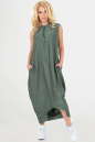 Платье оверсайз хаки цвета 2539.22 No4|интернет-магазин vvlen.com