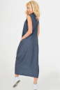 Летнее платье балахон синего цвета 2539.22 No3|интернет-магазин vvlen.com