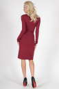 Повседневное платье футляр бордового цвета 876.17 No3|интернет-магазин vvlen.com
