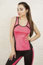 Майка для фитнеса черного с розовым цвета 2321.67 No0|интернет-магазин vvlen.com