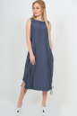 Летнее платье оверсайз синего цвета 2545.22|интернет-магазин vvlen.com