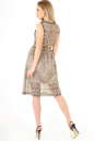 Коктейльное платье с пышной юбкой золотистого цвета 2549.10 No3|интернет-магазин vvlen.com