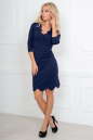 Повседневное платье футляр темно-синего цвета 2489.47 No1|интернет-магазин vvlen.com