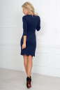 Повседневное платье футляр темно-синего цвета 2489.47 No3|интернет-магазин vvlen.com