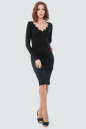 Коктейльное платье футляр черного цвета 1437.2|интернет-магазин vvlen.com