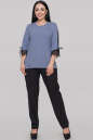 Блуза  серо-голубого цвета 2895-1.99 No1|интернет-магазин vvlen.com