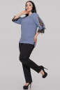 Блуза  серо-голубого цвета 2895-1.99 No2|интернет-магазин vvlen.com