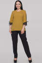 Блуза  горчичного цвета 2895-1.99 No1|интернет-магазин vvlen.com