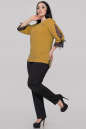 Блуза  горчичного цвета 2895-1.99 No2|интернет-магазин vvlen.com