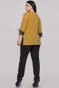 Блуза  горчичного цвета 2895-1.99 No3|интернет-магазин vvlen.com