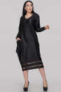 Платье балахон черного цвета 2906.17  No0|интернет-магазин vvlen.com