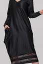 Платье балахон черного цвета 2906.17  No1|интернет-магазин vvlen.com