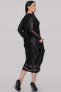 Платье балахон черного цвета 2906.17  No3|интернет-магазин vvlen.com