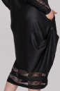 Платье балахон черного цвета 2906.17  No4|интернет-магазин vvlen.com