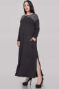 Платье оверсайз темно-серого цвета 2900-1.17 No1|интернет-магазин vvlen.com