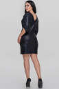 Коктейльное платье футляр синего цвета 2885.129 No4|интернет-магазин vvlen.com