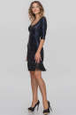Коктейльное платье футляр синего цвета 2365-1.129 No2|интернет-магазин vvlen.com