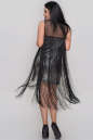Коктейльное платье футляр серебристого цвета 2819.125 No2|интернет-магазин vvlen.com