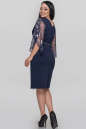 Платье футляр синего цвета 2855.47  No3|интернет-магазин vvlen.com