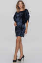 Коктейльное платье футляр синего цвета 2885-1.26 No2|интернет-магазин vvlen.com